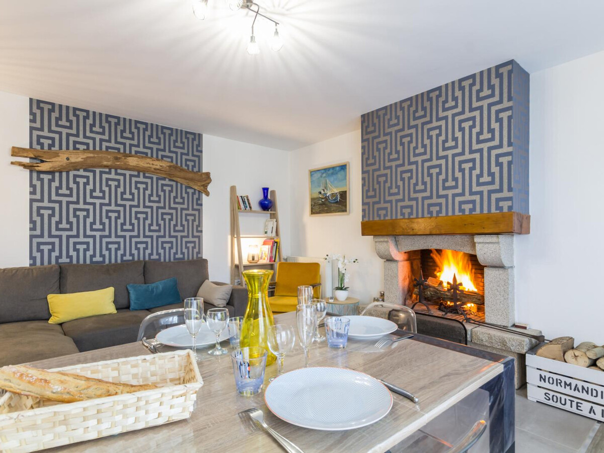 Gîte 5 pers. à Granville : maison pierre avec cheminée - Photo 1