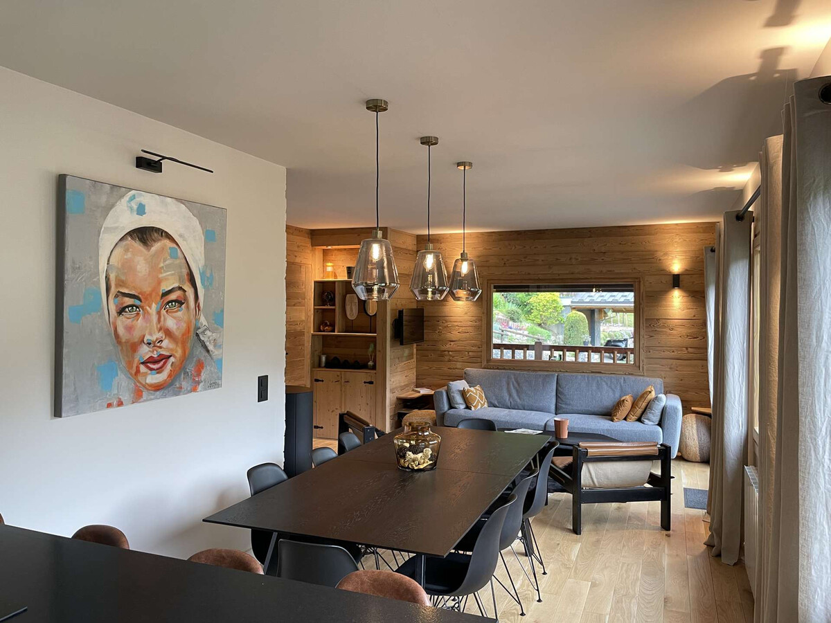 Chalet contemporain 8 pers, vue montagne, à 500m du village - Photo 1