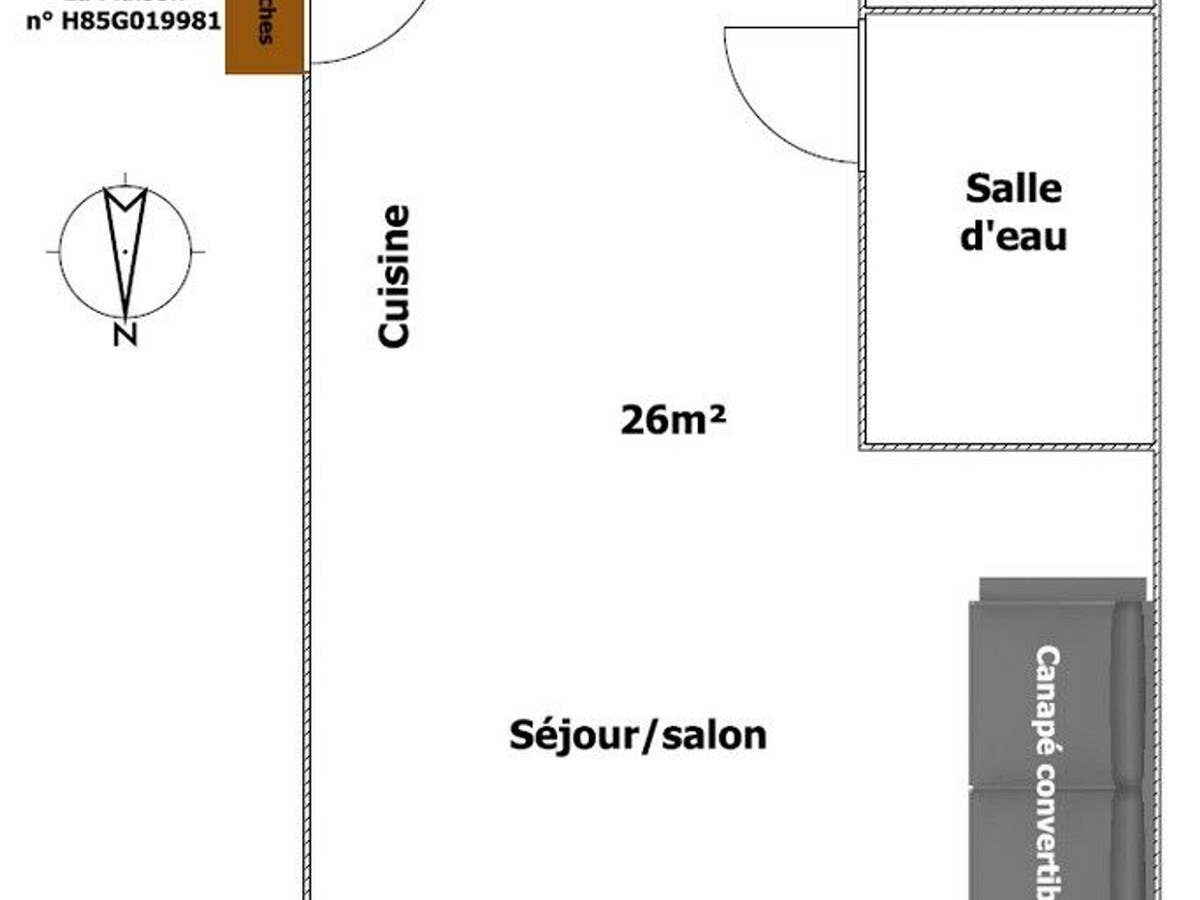 Studio 2 pers. en bord de Sèvre avec terrasse privative - Photo 25