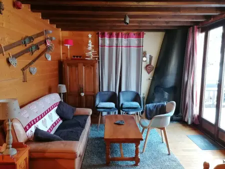 Chalet savoyard 6 pers. La Clusaz, terrasse vue Etale : photo 2