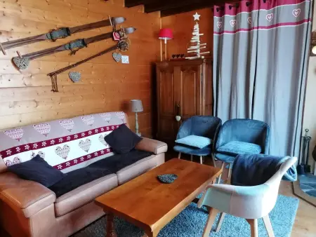 Chalet savoyard 6 pers. La Clusaz, terrasse vue Etale : photo 3