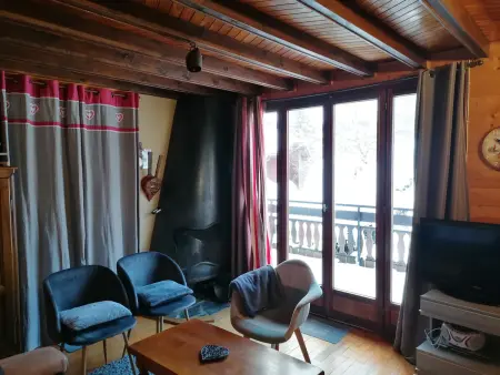 Chalet savoyard 6 pers. La Clusaz, terrasse vue Etale : photo 4