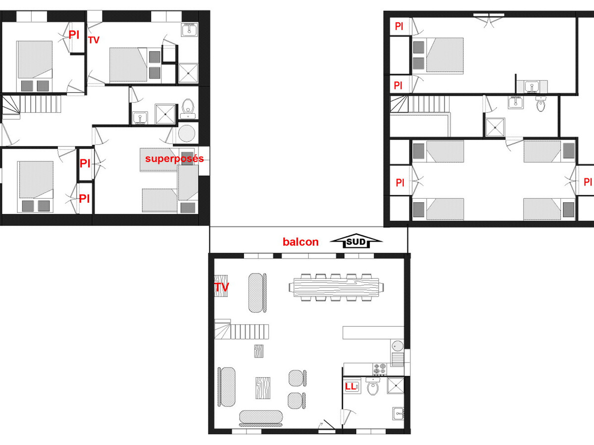 Chalet Coumont 15 pers, 6 chambres, vue Mont Charvin - Photo 7