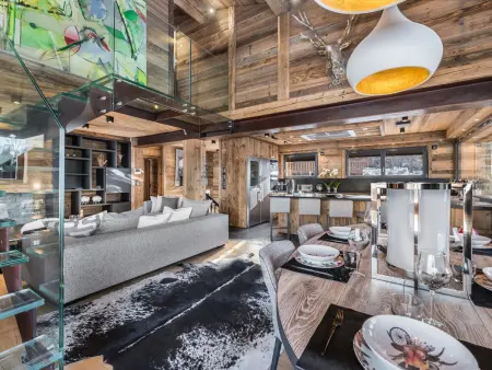 Chalet Lamartine, 6 suites luxe avec piscine chauffée à Megève : photo 3