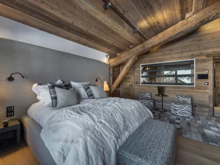 Chalet Lamartine, 6 suites luxe avec piscine chauffée à Megève : photo 15