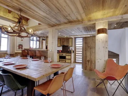 Chalet élégant 4* à Méribel, proche télécabine Olympe, 4 chambres, dortoir, hammam et cheminée - Photo 3