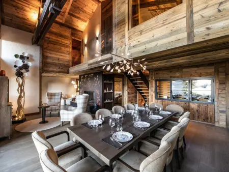 Location chalet à Montvalezan La Rosière, Chalet luxe 5* pour 14 pers. à La Rosière avec hammam