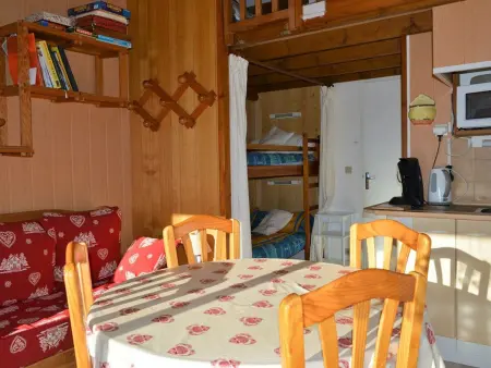 Chalet 2 pièces 4 pers à 500m des pistes, terrasse sud : photo 8