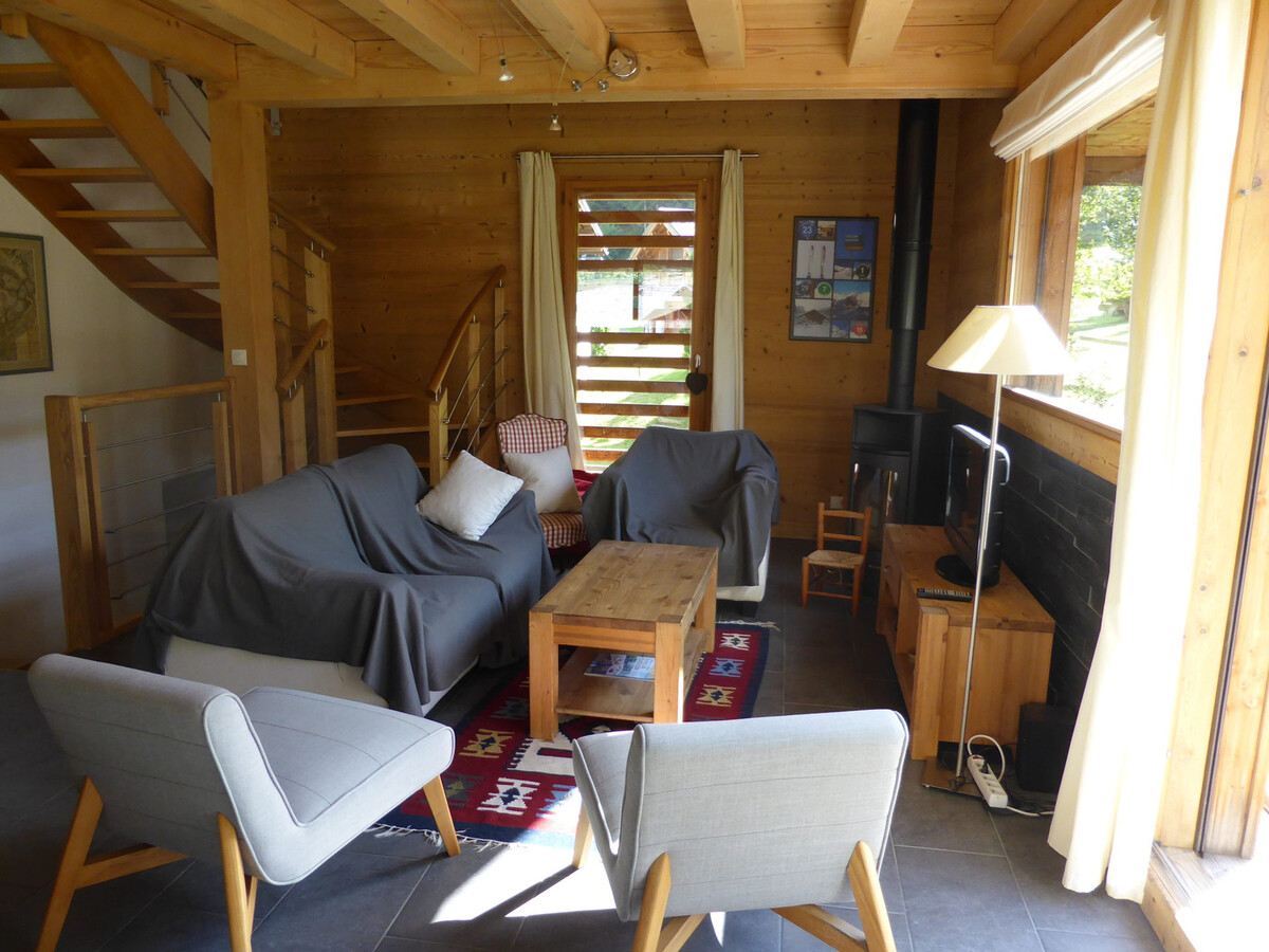 Chalet Champelet 8 pers. – Vue glacier et terrasse - Photo 2