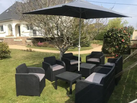 Maison 9 pers., jardin Sud, 900m plage Trestraou : photo 15