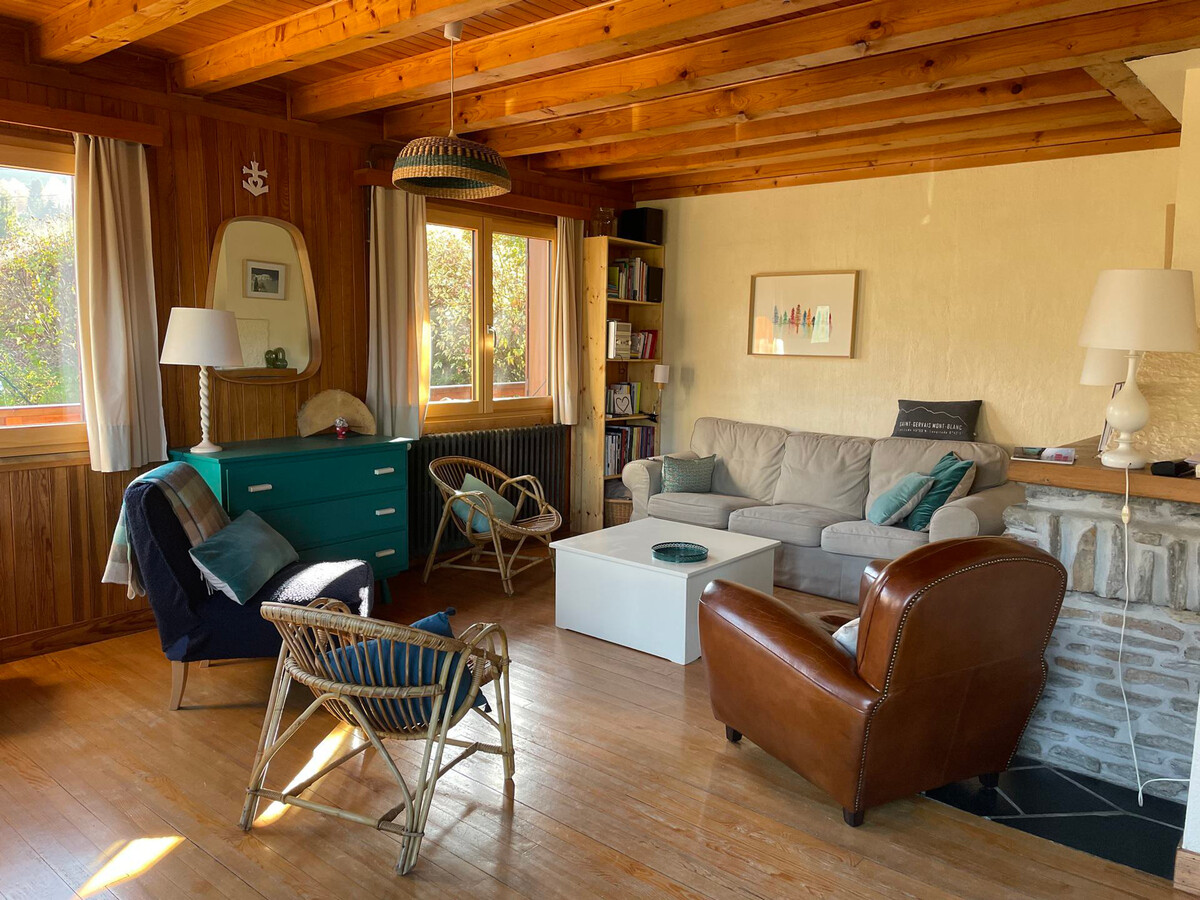 Chalet spacieux à Saint-Gervais, 7 pers., vue Mont-Blanc - Photo 1