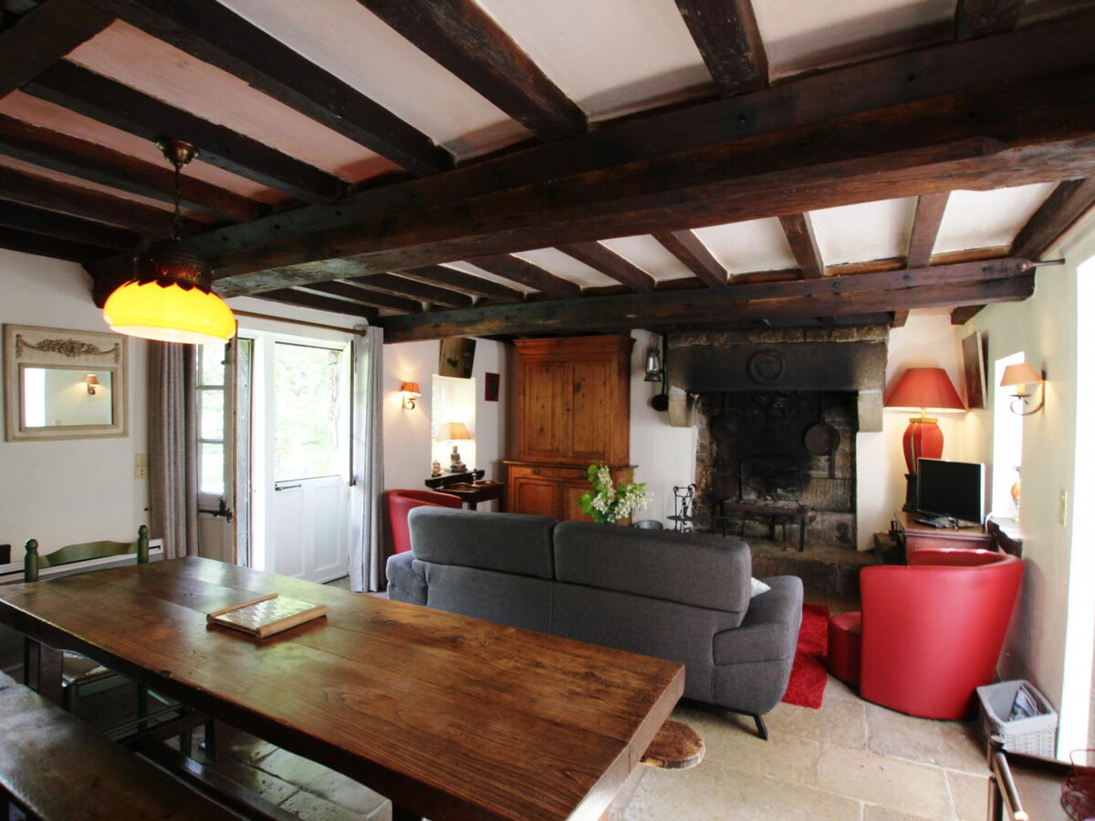 Maison normande au toit de chaume avec étang à Jullouville - Photo 2