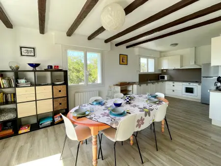 Maison 9 couchages, 2 terrasses bois, 300m plage : photo 3