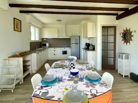 Maison 9 couchages, 2 terrasses bois, 300m plage : photo 6