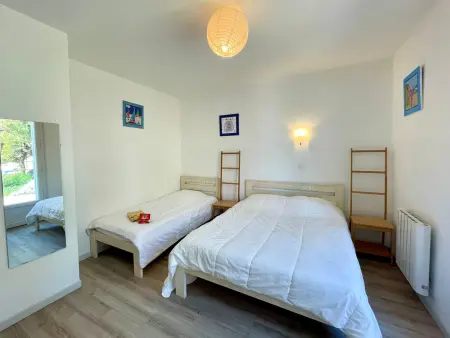 Maison 9 couchages, 2 terrasses bois, 300m plage : photo 15