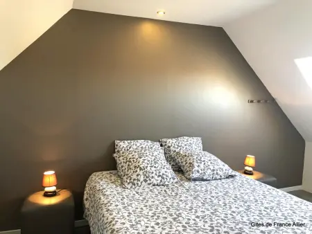 Longère rénovée 10 pers. avec piscine à Échassières : photo 4