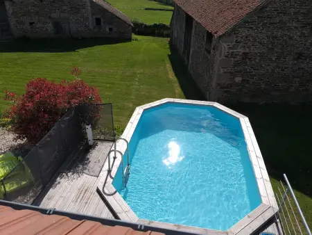 Longère rénovée 10 pers. avec piscine à Échassières : photo 7