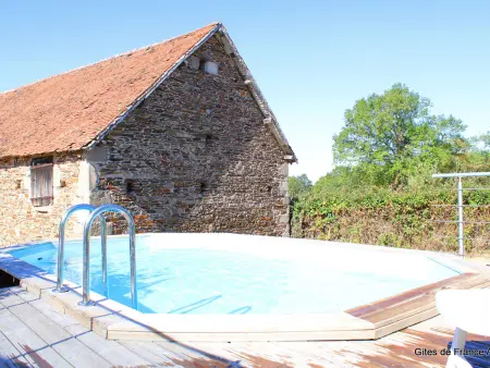 Longère rénovée 10 pers. avec piscine à Échassières : photo 16
