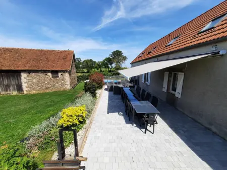 Longère rénovée 10 pers. avec piscine à Échassières : photo 18