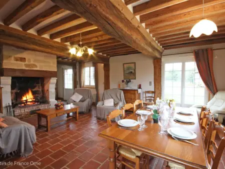 Maison de caractère à Crouttes avec cheminée et animaux acceptés - Photo 3