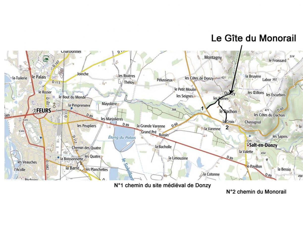 Le Monorail, gîte 8p en pierre avec cheminée à Salt-en-Donzy - Photo 28