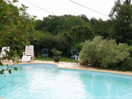 Gîte 5 pers. Échassières avec animaux et piscine : photo 9