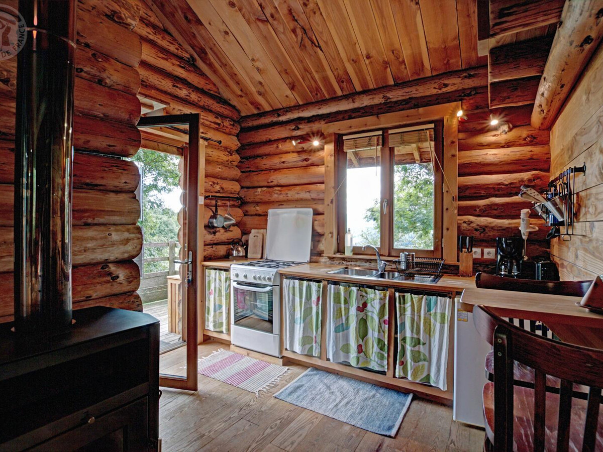 Chalet rustique 3 pers à Saint-Martin-la-Sauveté, poêle à bois - Photo 5