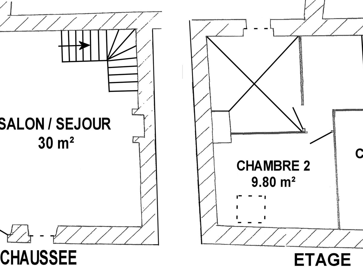 Le Clos de Kervin, gîte 4 pers. cheminée et 2 cours - Photo 13
