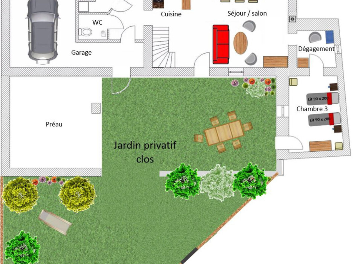 Gîte ancien rénové 6 pers. à Rouans, jardin clos 400m² - Photo 3