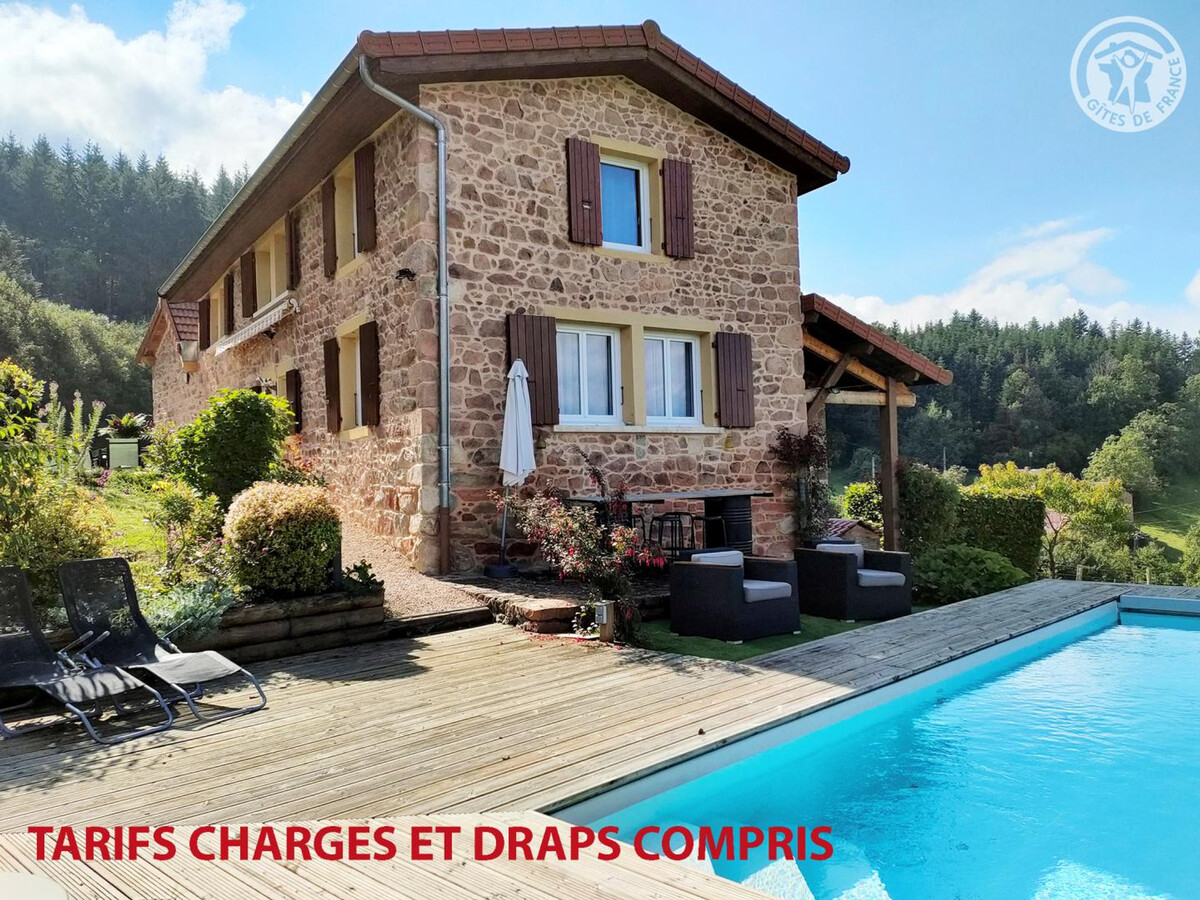 Gîte 10 pers. avec piscine, spa et salle de jeux - Photo 1
