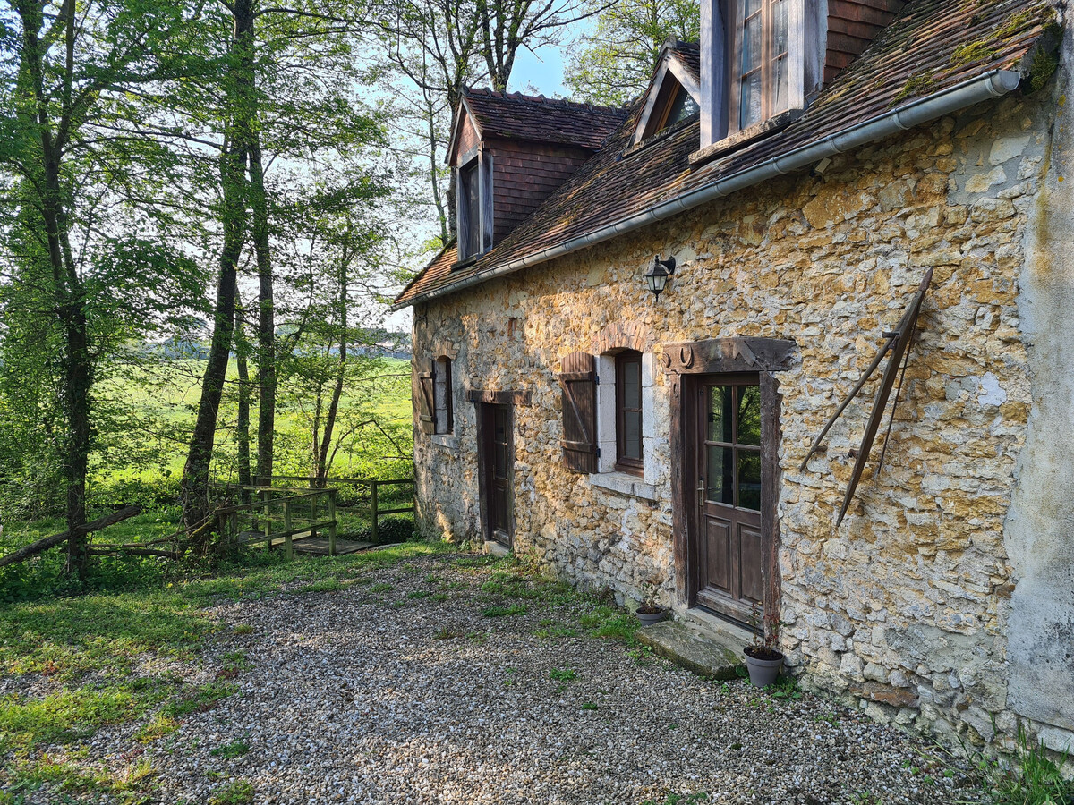 Ancien moulin avec piscine, île et rivière à Prissac - Photo 18