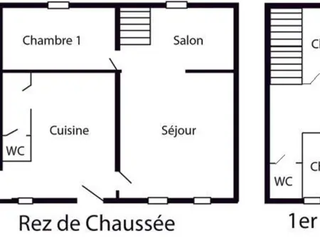 La Ferboiserie, gîte 5 pers. avec cour près château Loire : photo 19