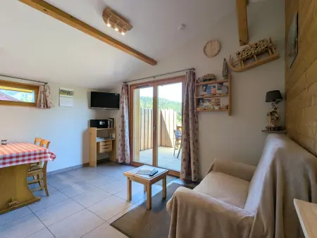Gîte La Luge : chalet 2 pers. terrasse, à 30 min des pistes - Photo 5