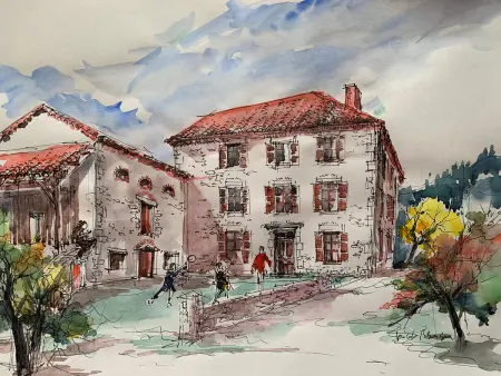 Location gite à Javaugues, Grande maison rénovée avec jardin, proche de la basilique de Brioude, idéale pour randonnées et sports nautiques