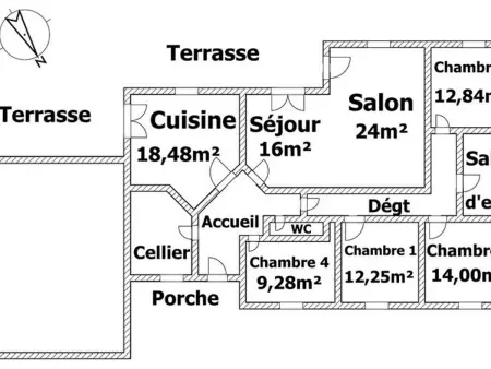 Maison récente avec jardin de 1700 m² à Bouin, 4 chambres : photo 20