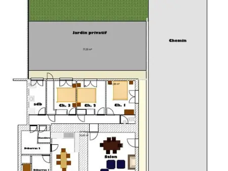 Gîte familial 3 chambres avec cour, près vignobles Anjou : photo 21
