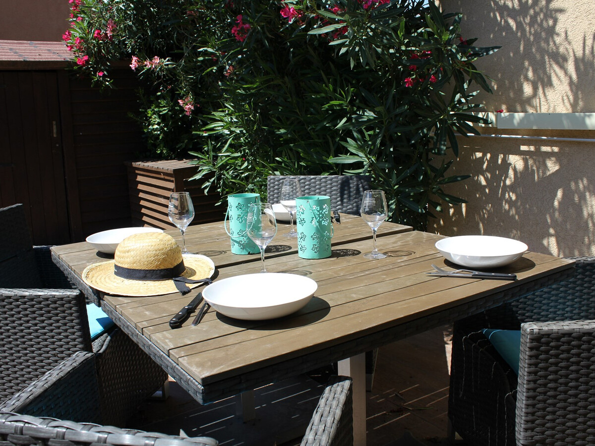 Maison 5 pers. Gruissan : terrasse, barbecue, piscine, clim - Photo 20