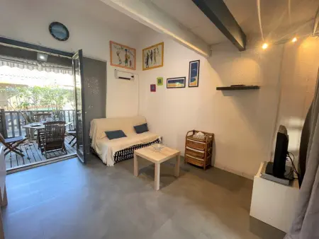Location maison à Saint Cyprien, Villa 2 pièces avec mezzanine, 6 couchages, piscine collective, près de la plage à Saint-Cyprien