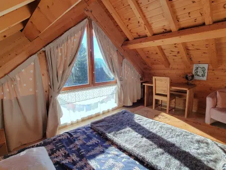 Chalet bois 6 pers. terrasse Sud à Saint-Michel-de-Chaillol : photo 13