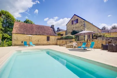 Ferme Sarlat – Maison 11 personnes, piscine privée : photo 6