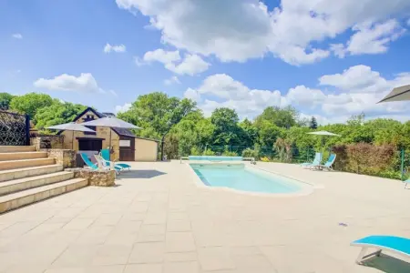 Ferme Sarlat – Maison 11 personnes, piscine privée : photo 8