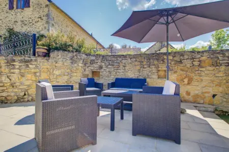 Ferme Sarlat – Maison 11 personnes, piscine privée : photo 34
