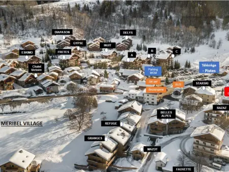 Chalet chaleureux avec SPA proche pistes à Méribel - Photo 4