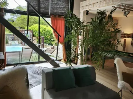 Gîte loft 125 m² piscine chauffée et spa en Auvergne : photo 3