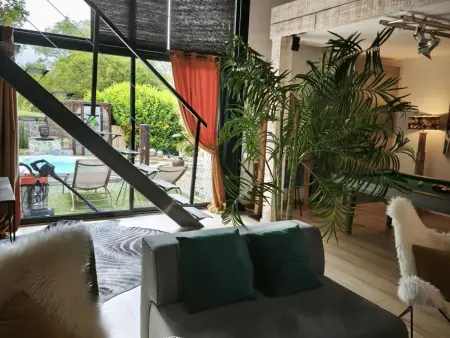 Gîte loft 125 m² piscine chauffée et spa en Auvergne : photo 28