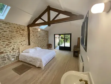 Gîte 6 pers. Senlisse : parc 2 ha, étang pêche, cheminée : photo 23