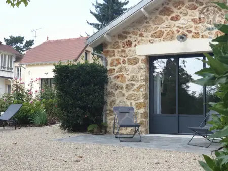 Gîte 6 pers. Senlisse : parc 2 ha, étang pêche, cheminée : photo 36