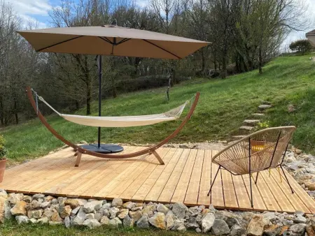 Villa Calloras, studio avec terrasse et vue vallée à Cajarc : photo 3