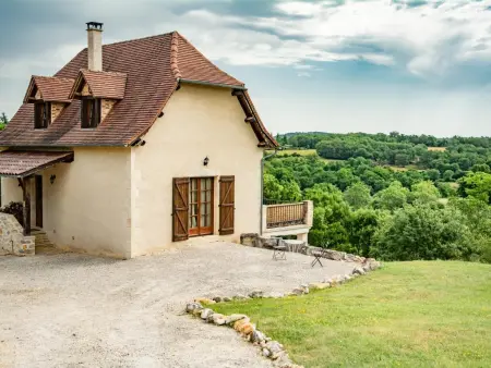 Villa Calloras, studio avec terrasse et vue vallée à Cajarc : photo 4