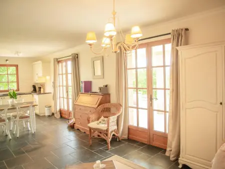 Villa Calloras, studio avec terrasse et vue vallée à Cajarc : photo 11